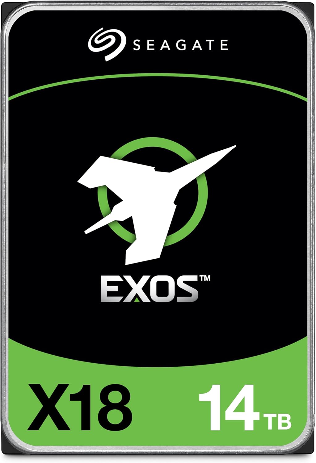 Seagate Exos X18 (14TB/16TB/18TB) Enterprise HDD - CMR 3.5 Inch Hyperscale SATA 6Gb/s, 7200 RPM, 512e and 4Kn FastFormat, Low Latency with Enhanced Caching