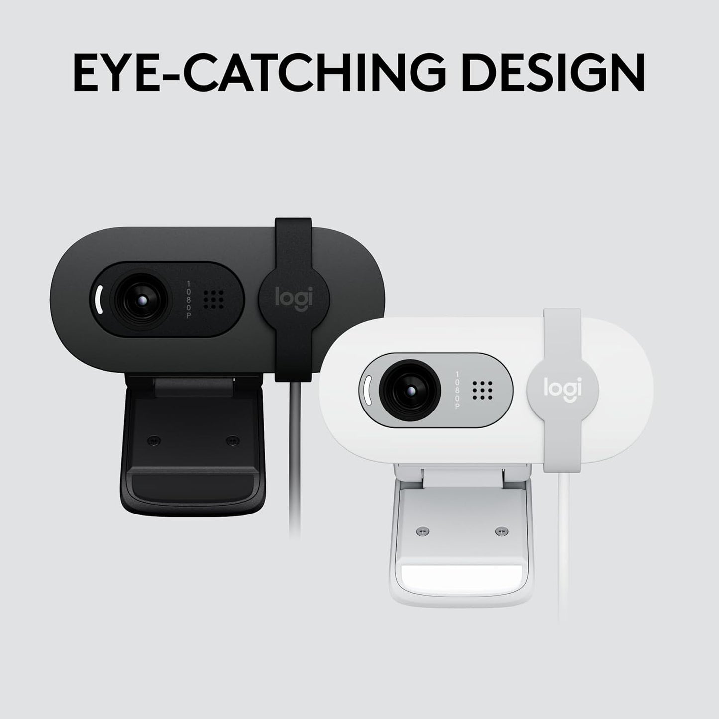 Logitech Brio 101 Full HD 1080p Webcam for Meetings, Streaming, Desktop, Laptop, PC - Built-in Mic, Shutter, USB-A, Teams, Zoom - Black