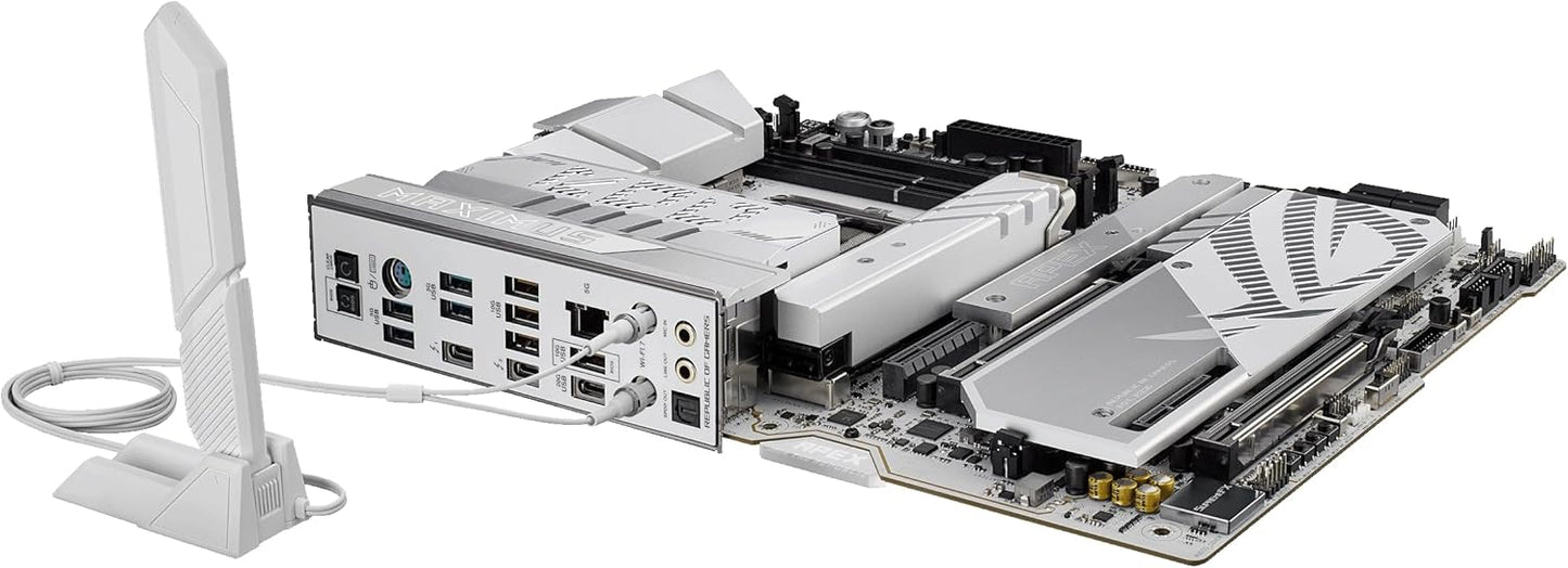 ASUS Z790 MAX Gaming WIFI7 Intel Z790 (LGA 1700) ATX Motherboard with PCIe 5.0, Three M.2 Slots, 14+1 DrMOS, DDR5, WiFi 7, Realtek 1Gb LAN, HDMI, USB 20Gbps Type-C®, Thunderbolt™ (USB4®), Aura Sync