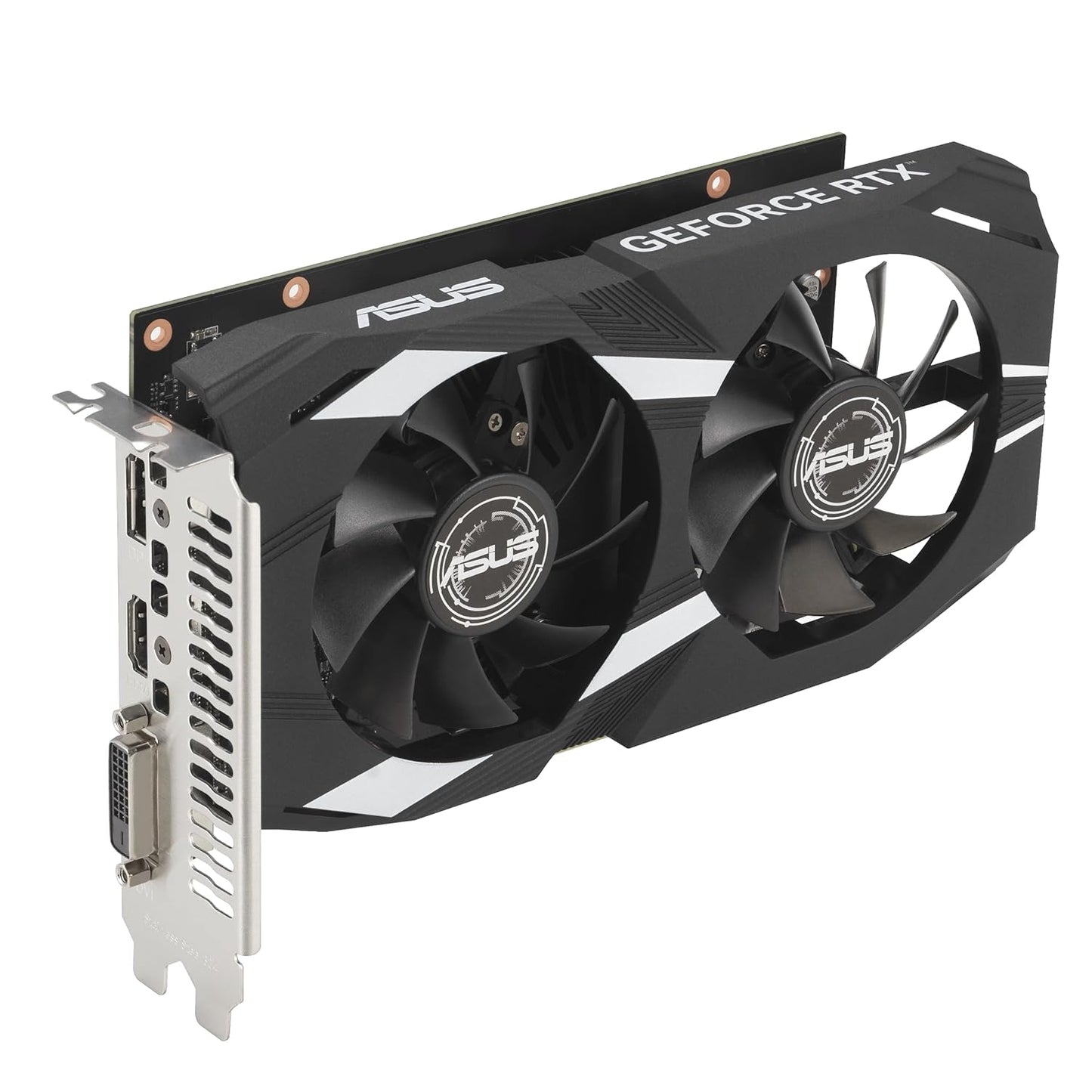 ASUS Dual NVIDIA GeForce RTX 3050 6GB OC Edition Gaming Graphics Card - PCIe 4.0, 6GB GDDR6 Memory, HDMI 2.1, DisplayPort 1.4a, 2-Slot Design, Axial-tech Fan Design, 0dB Technology, Steel Bracket