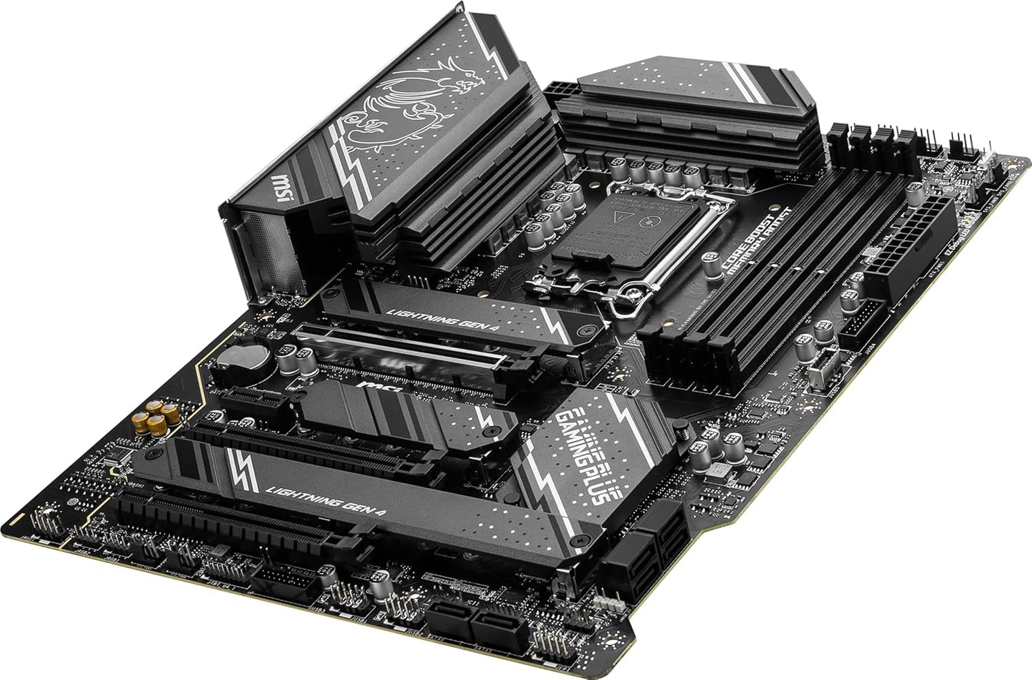 MSI Z790 Gaming Plus WiFi-AMZ Gaming Motherboard (Support 14th/13th/12th Gen Intel Processors, LGA 1700, DDR5, PCIe 5.0, M.2 Slots, 2.5Gbps LAN, USB 3.2 Gen2, Wi-Fi 6E, Bluetooth 5.3, ATX)