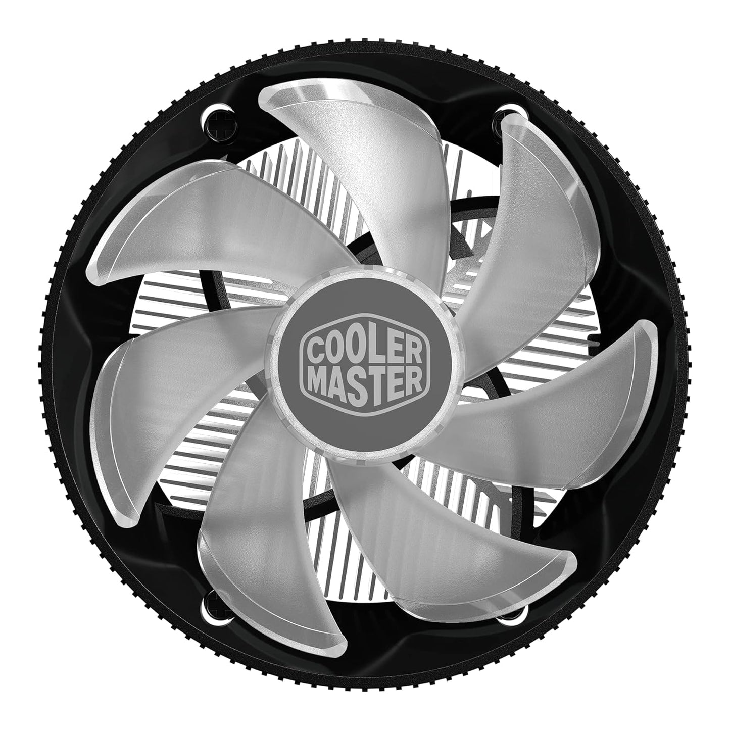 Cooler Master i70C LGA1700 ARGB Intel Low-Profile CPU Air Cooler, Anodized Black Aluminum Fins, Copper Insert Base, 95W TDP CPU Support, 120mm ARGB 3-Pin Fan for Intel LGA1700 For Desktop