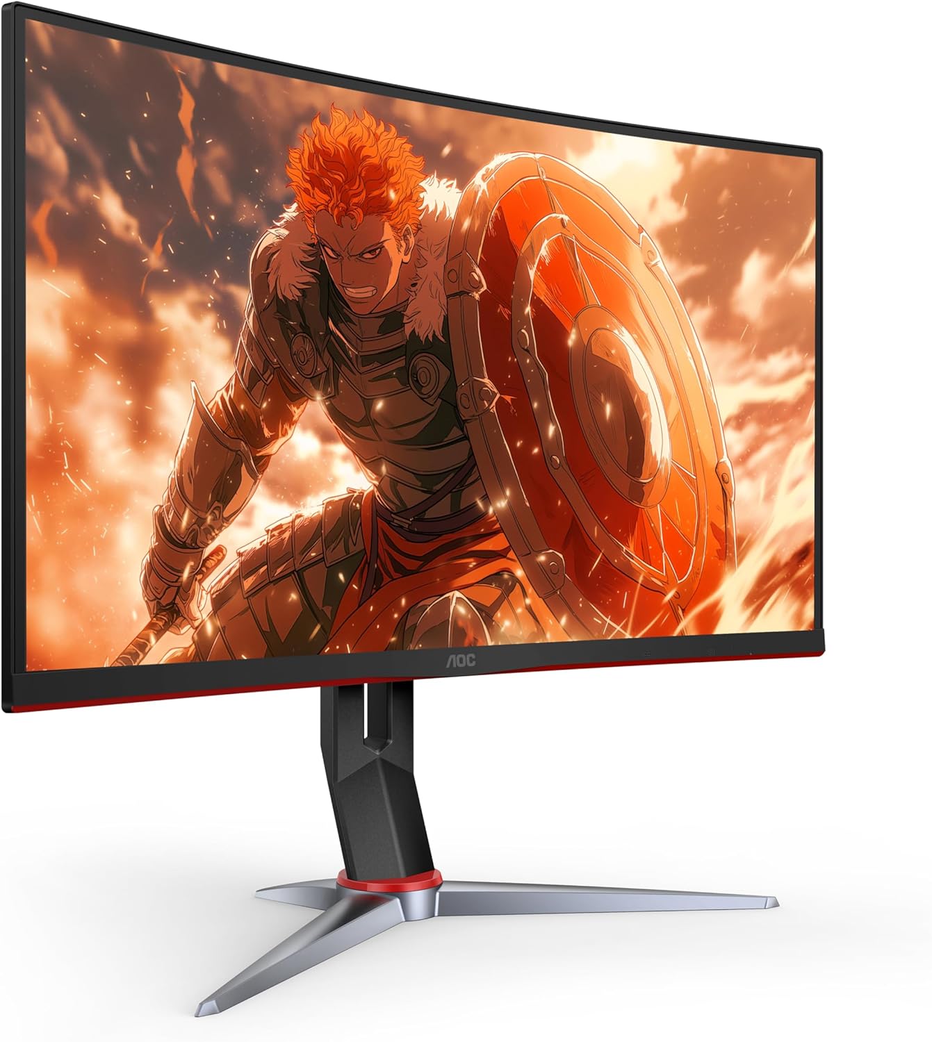 AOC C27G2Z 27" Curved Frameless Ultra-Fast Gaming Monitor, FHD 1080p, 0.5ms 240Hz, FreeSync, 2x HDMI 2.0, 1x Display Port, Height Adjustable, Xbox PS5 Switch Ready, 3-Year Zero-Bright-Dot