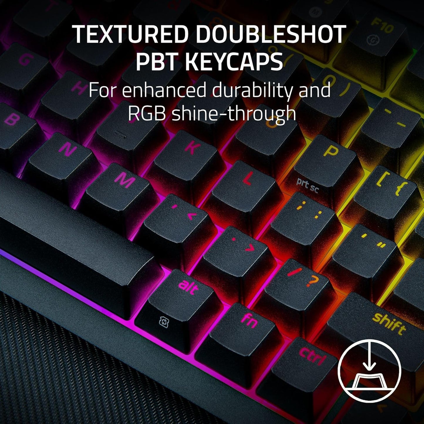Razer BlackWidow V4 Pro 75% Wireless Gaming Keyboard: OLED Display - True 4K Hz Wireless - Bluetooth - Hot Swappable - Orange Tactile Switches - Command Dial - Snap Tap - Chroma RGB - Wrist Rest
