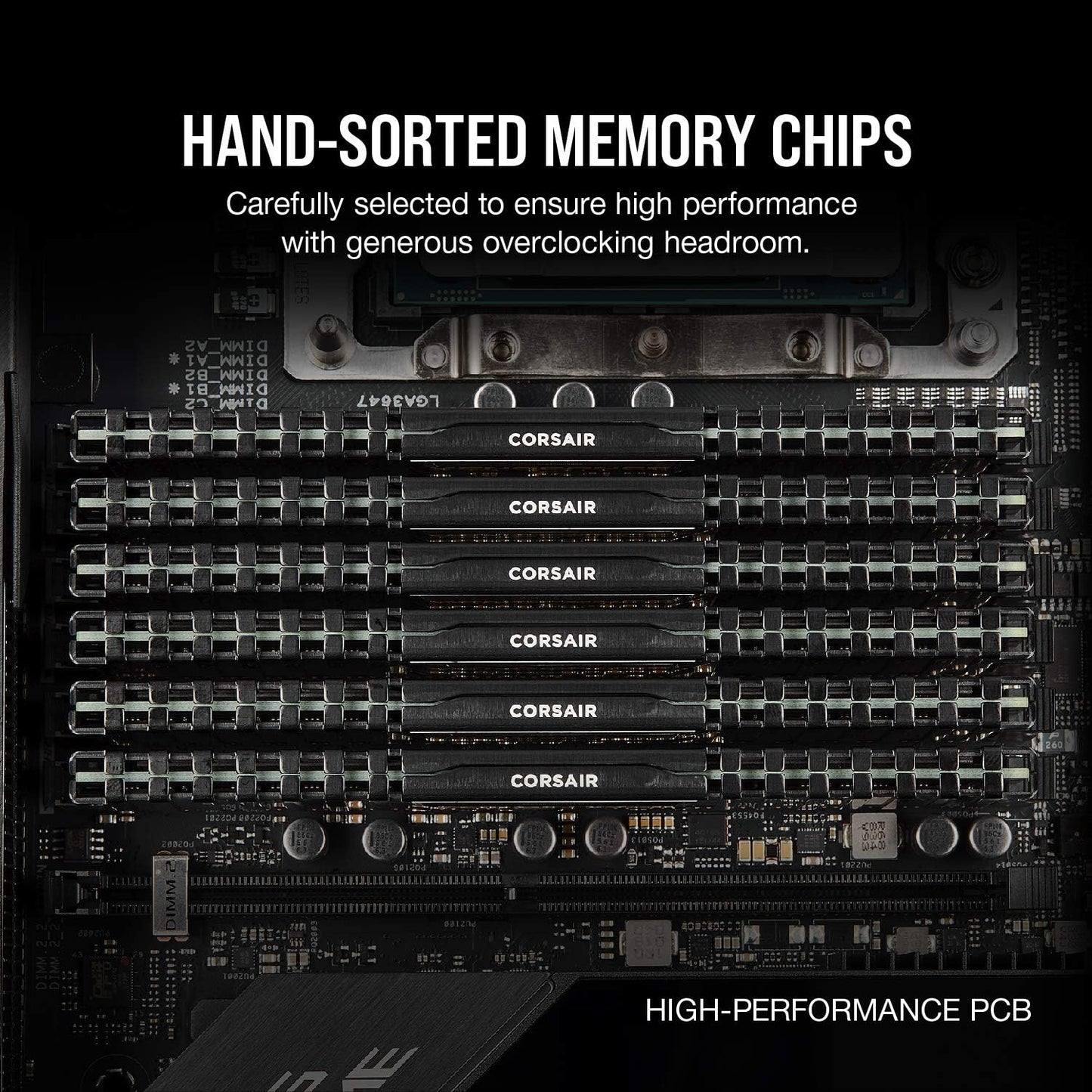 CORSAIR VENGEANCE LPX DDR4 RAM 64GB (2x32GB) 3200MHz CL16-20-20-38 1.35V Intel AMD Desktop Computer Memory - Black (CMK64GX4M2E3200C16)