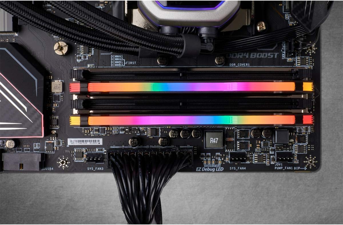 Corsair Vengeance RGB Pro 64GB (2x32GB) DDR4 3200 (PC4-25600) C16 Desktop memory–Black (CMW64GX4M2E3200C16)