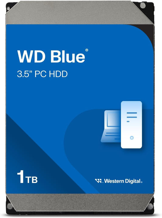 Western Digital (1TB/2TB/3TB/4TB/6TB/8TB) WD Blue PC Internal Hard Drive - 7200 RPM Class, SATA 6 Gb/s, 256 MB Cache, 3.5"