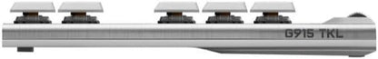 Logitech G915 TKL Tenkeyless Lightspeed Wireless RGB Mechanical Gaming Keyboard, Low Profile Switch Options, Lightsync RGB, Advanced Wireless and Bluetooth Support - Tactile, White