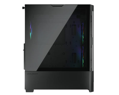 Cougar AIRFACE RGB Mid Tower Case with Brilliant Lighting Scenery and Excellent Cooling Performance (Mesh Front Panel) (Black)