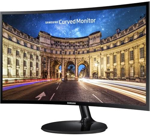 SAMSUNG 27 Inch Curved Computer Monitor, LC27F390FHNXZA LED 60Hz Full HD 1080P Gaming Slim Design for Home &Office, Wholesalehome Mouse Pad Included