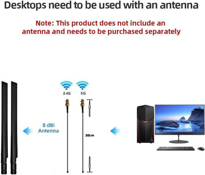 Intel AX210 Tri-Band Wi-Fi 6E Bluetooth 5.3 Network Card for Notebook