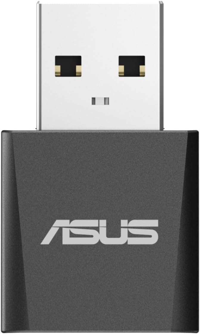 ASUS Tri-Band BE6500 WiFi 7 Nano USB Adapter, 6GHz Band, Support 4096-QAM, Plug and Play, Compatible with Windows® 10 & 11
