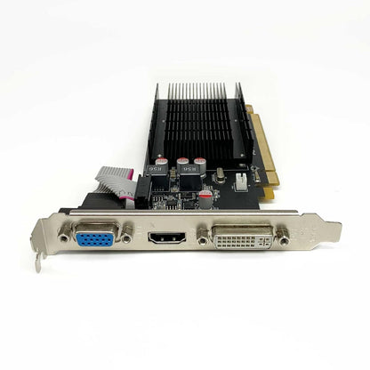 Radeon HD 5450 2GB Graphics Card, GDDR3 64-bit, HDMI DVI VGA, Low Profile, PCI Express x16, DirectX 11, Video Card PC, Computer GPU, Support 2 Monitors