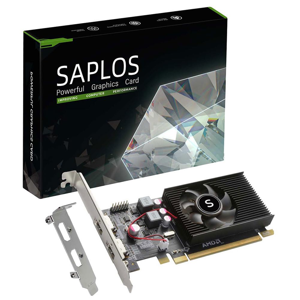 Radeon HD 6570 Graphics Card, Dual HDMI, 1G GDDR3 64-bit, Video Cards PC, Low Profile, Computer GPU, PCI Express x 16, 60W Low Power, Plug & Play, DirectX 11