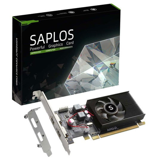 Radeon HD 6570 Graphics Card, Dual HDMI, 1G GDDR3 64-bit, Video Cards PC, Low Profile, Computer GPU, PCI Express x 16, 60W Low Power, Plug & Play, DirectX 11
