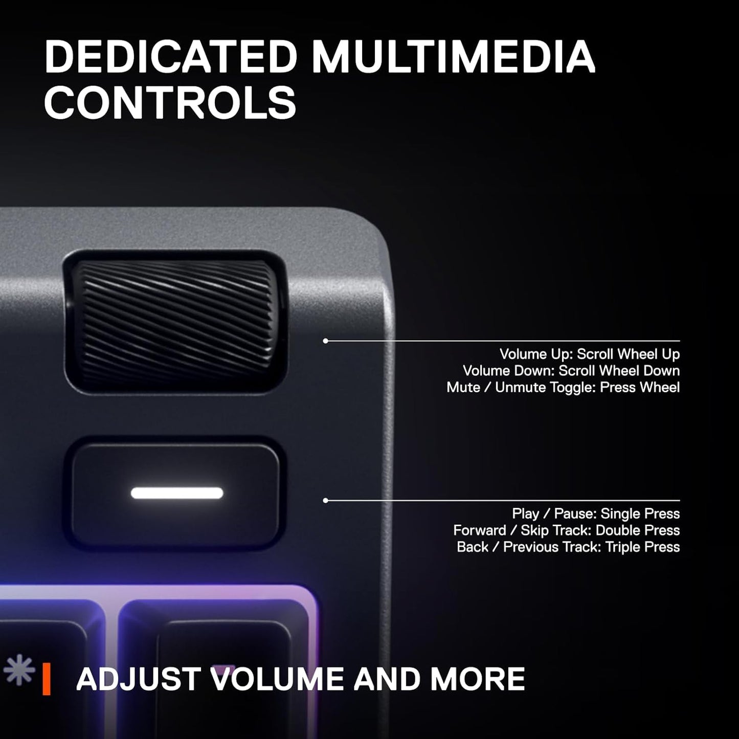 SteelSeries Apex 3 RGB Gaming Keyboard – 10-Zone RGB Illumination – IP32 Water Resistant – Premium Magnetic Wrist Rest (Whisper Quiet Gaming Switch)