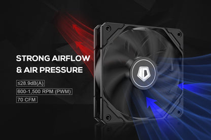 ID-COOLING SE-224-XT CPU Cooler 4 Heatpipes CPU Air Cooler 120mm PWM Fan CPU Fan for Intel LGA1700/115X/1200; AMD AM4/AM5