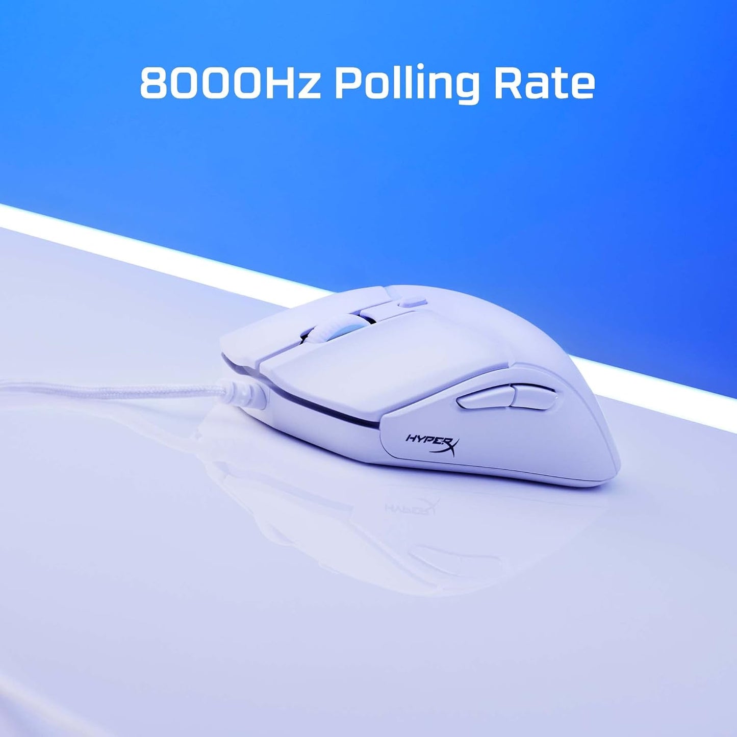 HyperX Pulsefire Haste 2 – Wired Gaming Mouse- Ultra Lightweight, 53g, 8000Hz Polling Rate, Precision Sensor, Hyperflex 2 Cable, Plug and Play – Black or White