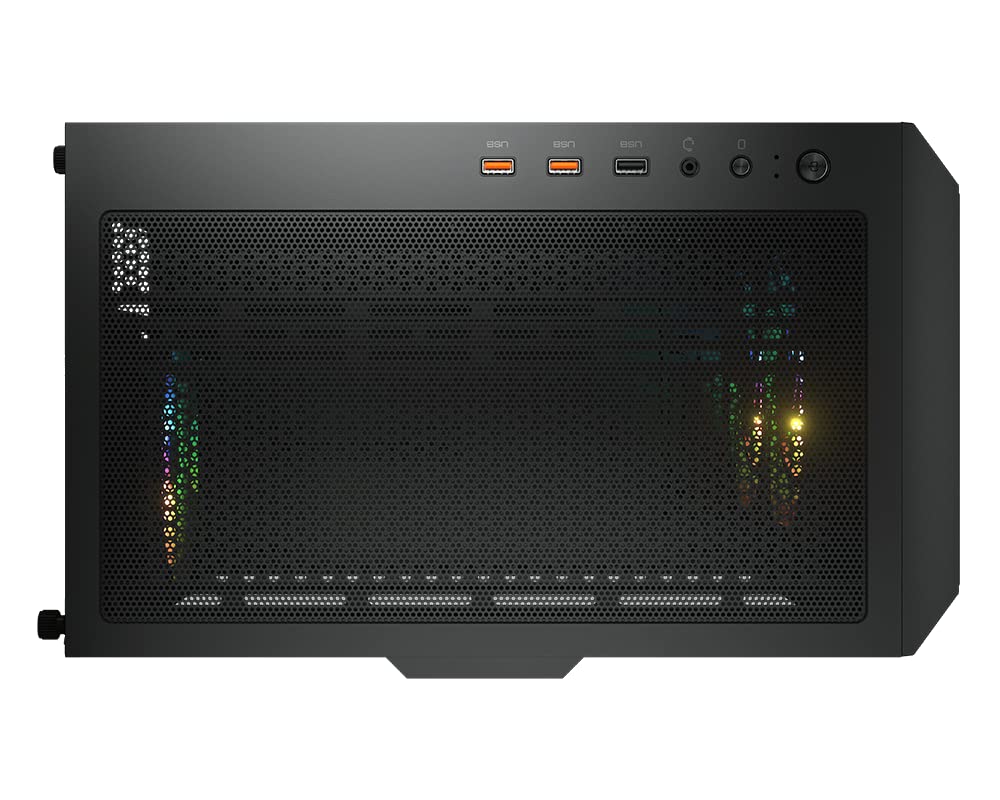 Cougar AIRFACE RGB Mid Tower Case with Brilliant Lighting Scenery and Excellent Cooling Performance (Mesh Front Panel) (Black)