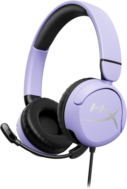 HyperX - Cloud Mini Wired Headset for PC, PS5, PS4, Xbox Series X|S, Xbox One, Nintendo Switch, Chromebook, and Mobile - Lavender or Black Option