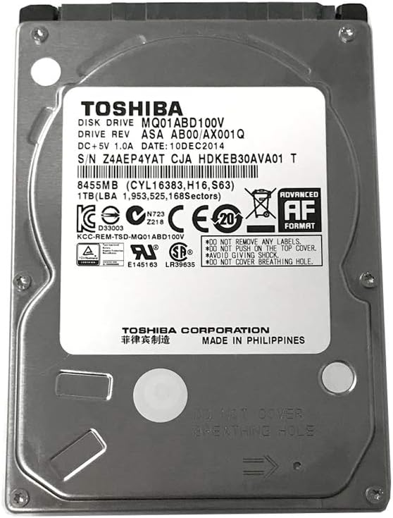 Toshiba 1TB 5400RPM 8MB Cache SATA 3.0Gb/s 2.5 inch PS3/PS4 Hard Drive - 3 Year Warranty