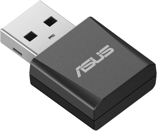 ASUS Tri-Band BE6500 WiFi 7 Nano USB Adapter, 6GHz Band, Support 4096-QAM, Plug and Play, Compatible with Windows® 10 & 11