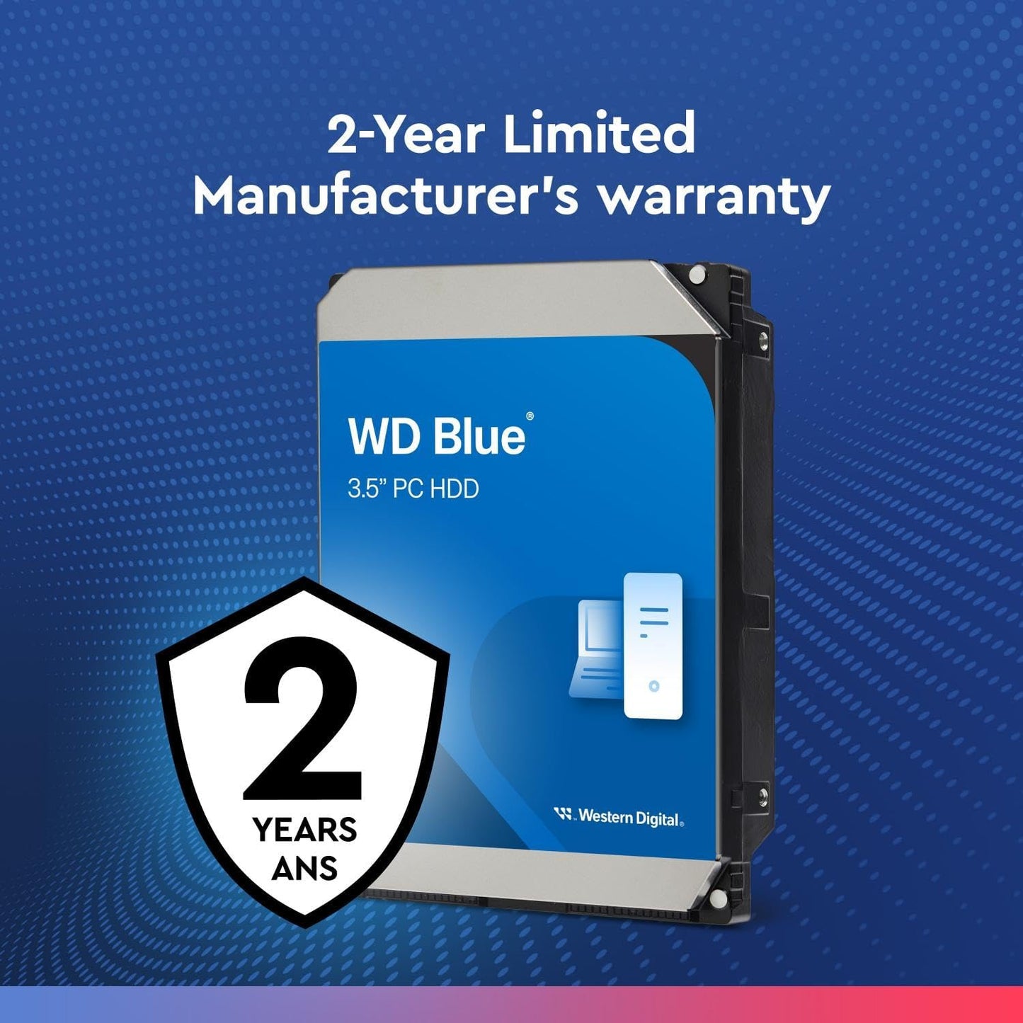 Western Digital (1TB/2TB/3TB/4TB/6TB/8TB) WD Blue PC Internal Hard Drive - 7200 RPM Class, SATA 6 Gb/s, 256 MB Cache, 3.5"