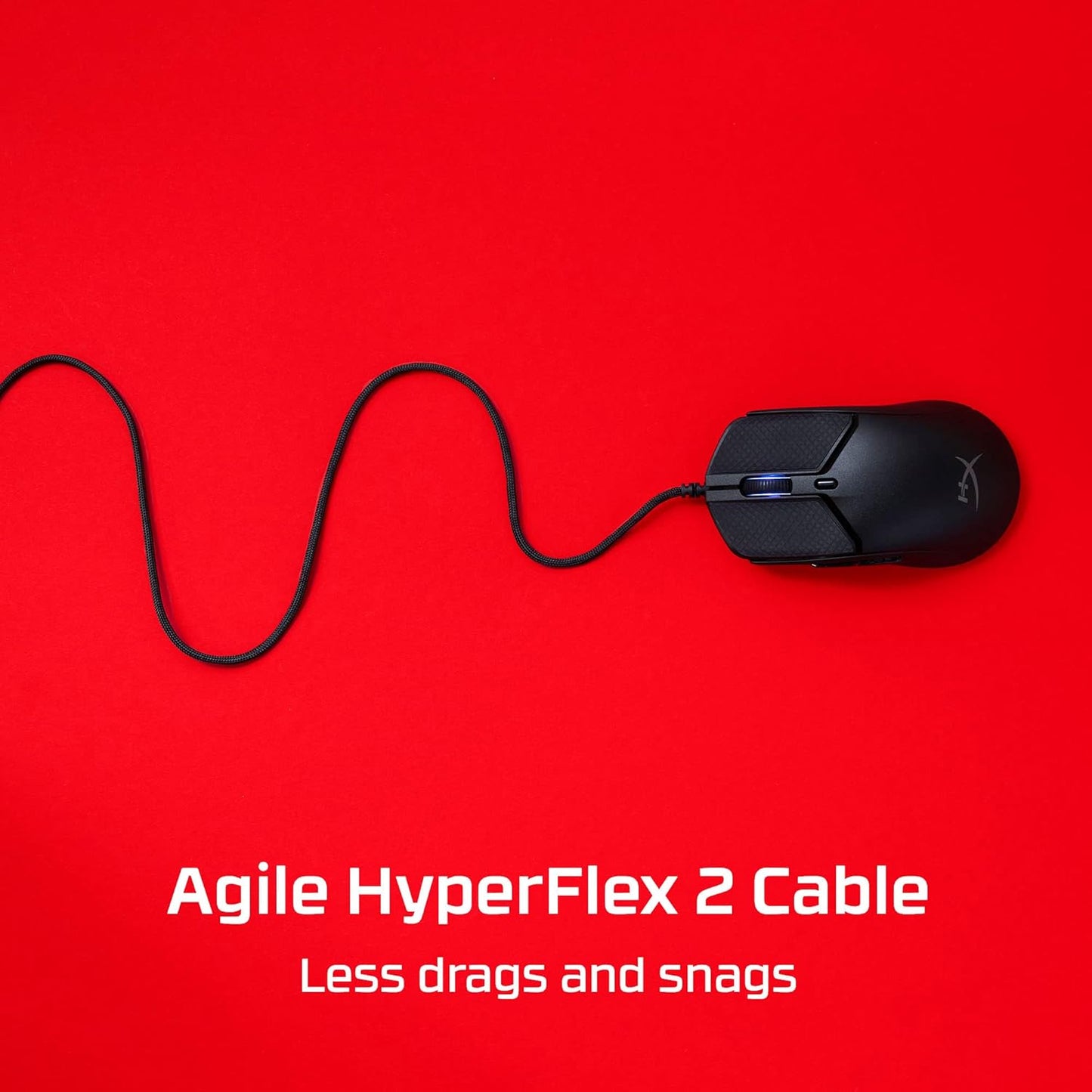 HyperX Pulsefire Haste 2 – Wired Gaming Mouse- Ultra Lightweight, 53g, 8000Hz Polling Rate, Precision Sensor, Hyperflex 2 Cable, Plug and Play – Black or White