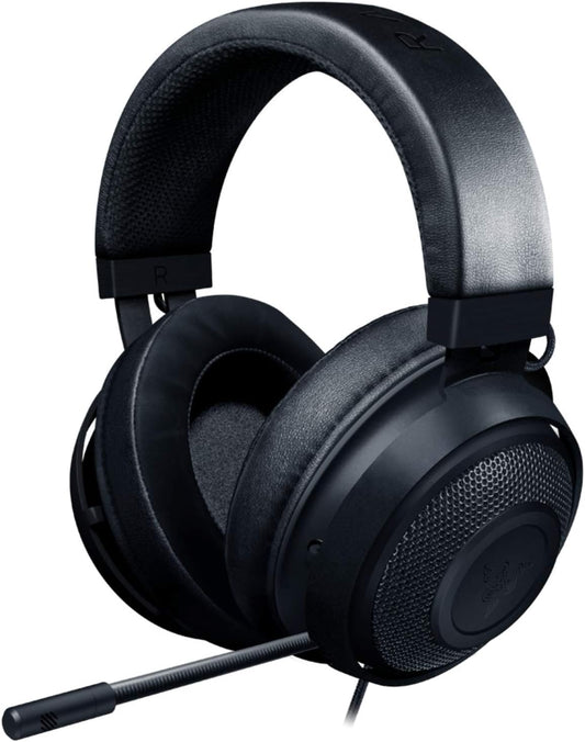 Razer Kraken Gaming Headset: Lightweight Aluminum Frame - Retractable Noise Isolating Microphone - for PC, PS4, PS5, Switch, Xbox One, Xbox Series X & S, Mobile - 3.5 mm Headphone Jack - Multiple Color Options