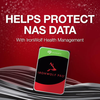 Seagate IronWolf Pro (4TB up to 24TB) Enterprise NAS Internal HDD –CMR 3.5 Inch, SATA 6 Gb/s, 7,200 RPM, 256MB or 512MB Cache for RAID Network Attached Storage