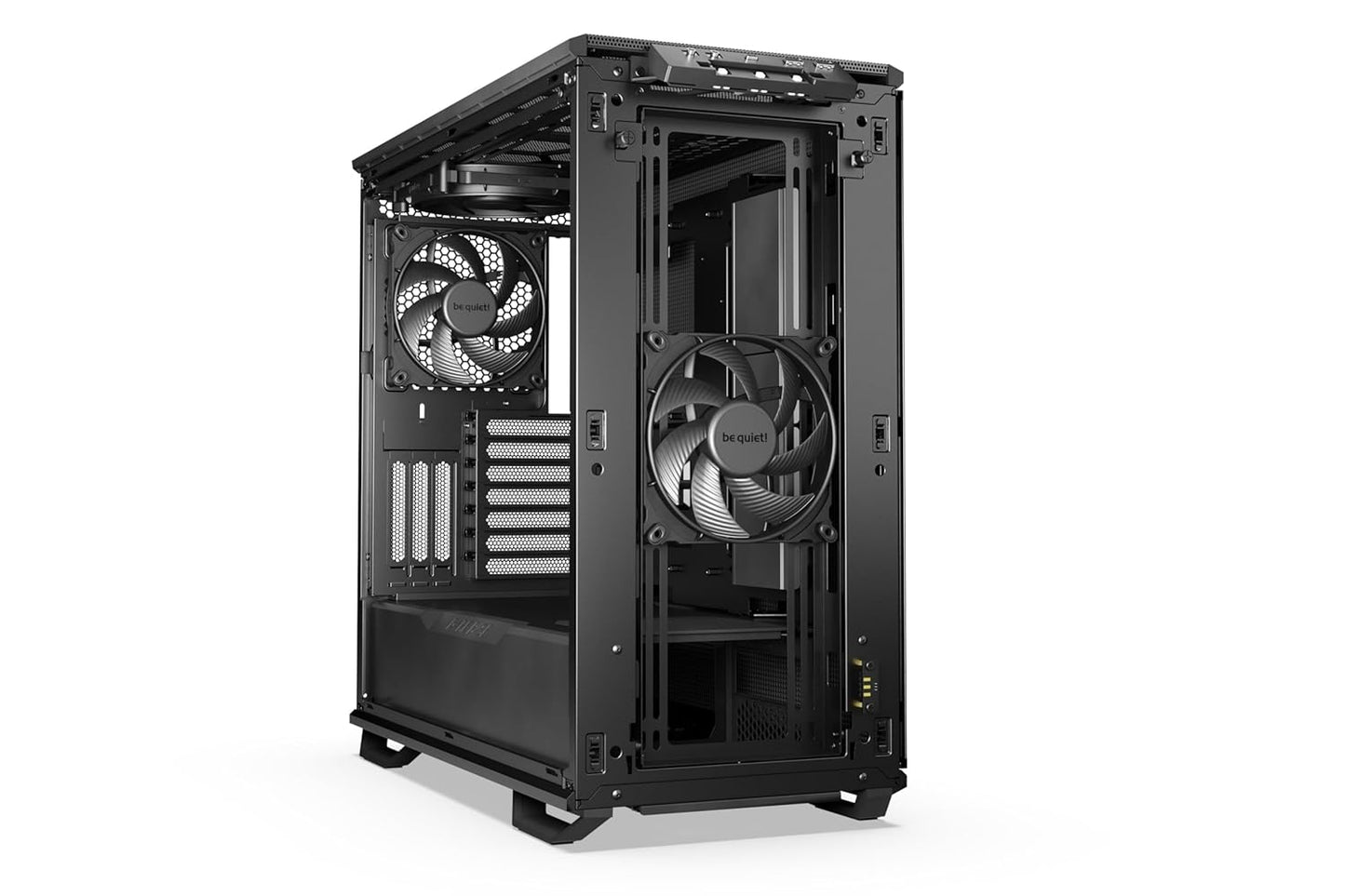 Dark Base 701 Mid Tower PC Case | Mesh Front | Airflow Optimized | 3 Pre-Installed Silent Wings 4 Fans | ARGB Lighting with Controller | Tempered Glass | PWM and ARGB Hub | Black | BGW58