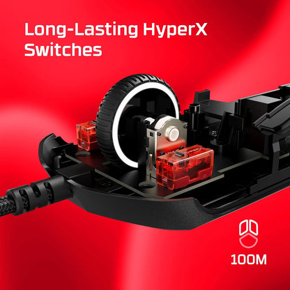 HyperX Pulsefire Haste 2 – Wired Gaming Mouse- Ultra Lightweight, 53g, 8000Hz Polling Rate, Precision Sensor, Hyperflex 2 Cable, Plug and Play – Black or White