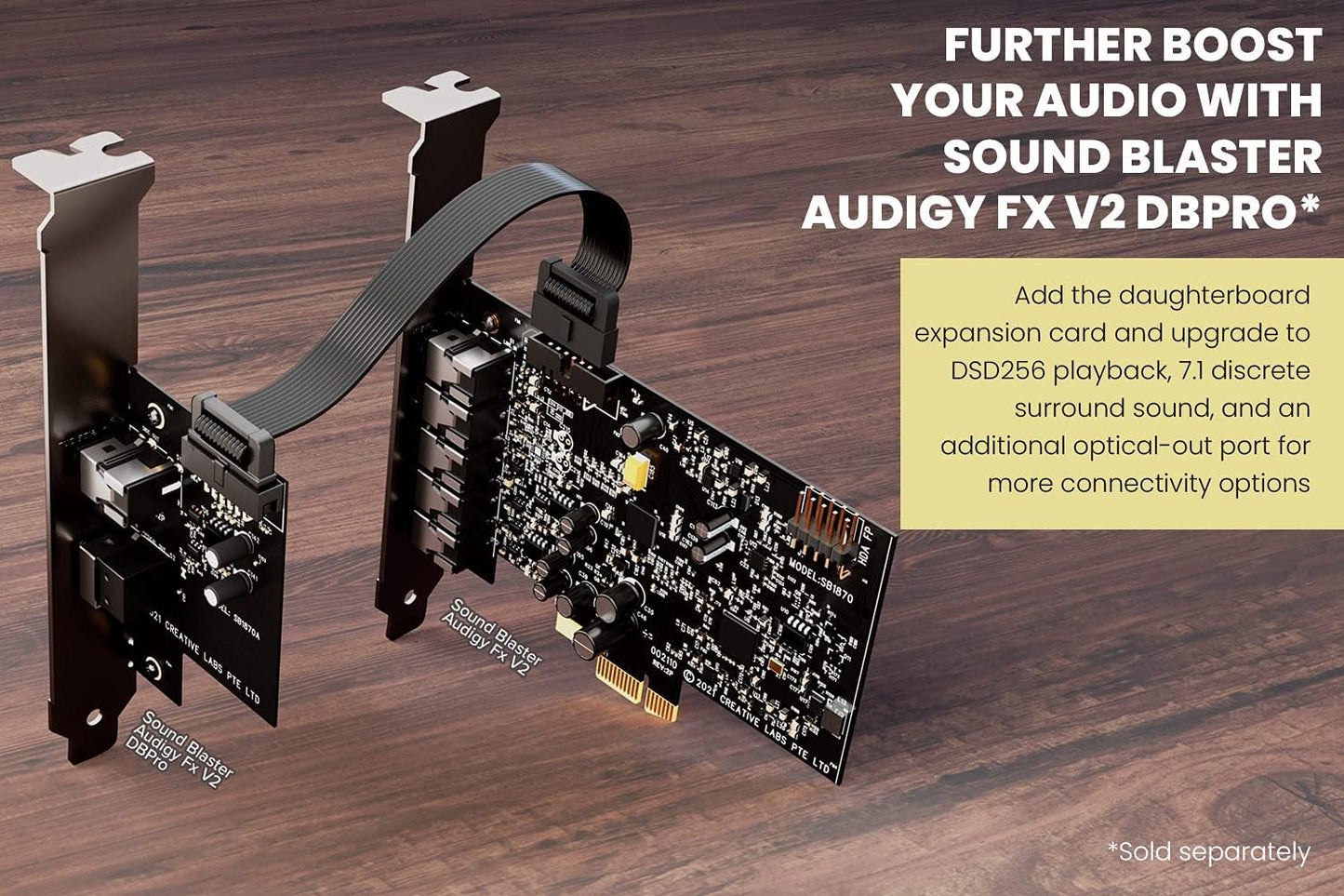 Creative Sound Blaster Audigy Fx V2 Upgradable Hi-res PCI-e Sound Card with 5.1 Discrete and Virtual Surround, Scout Mode, SmartComms Kit for PC