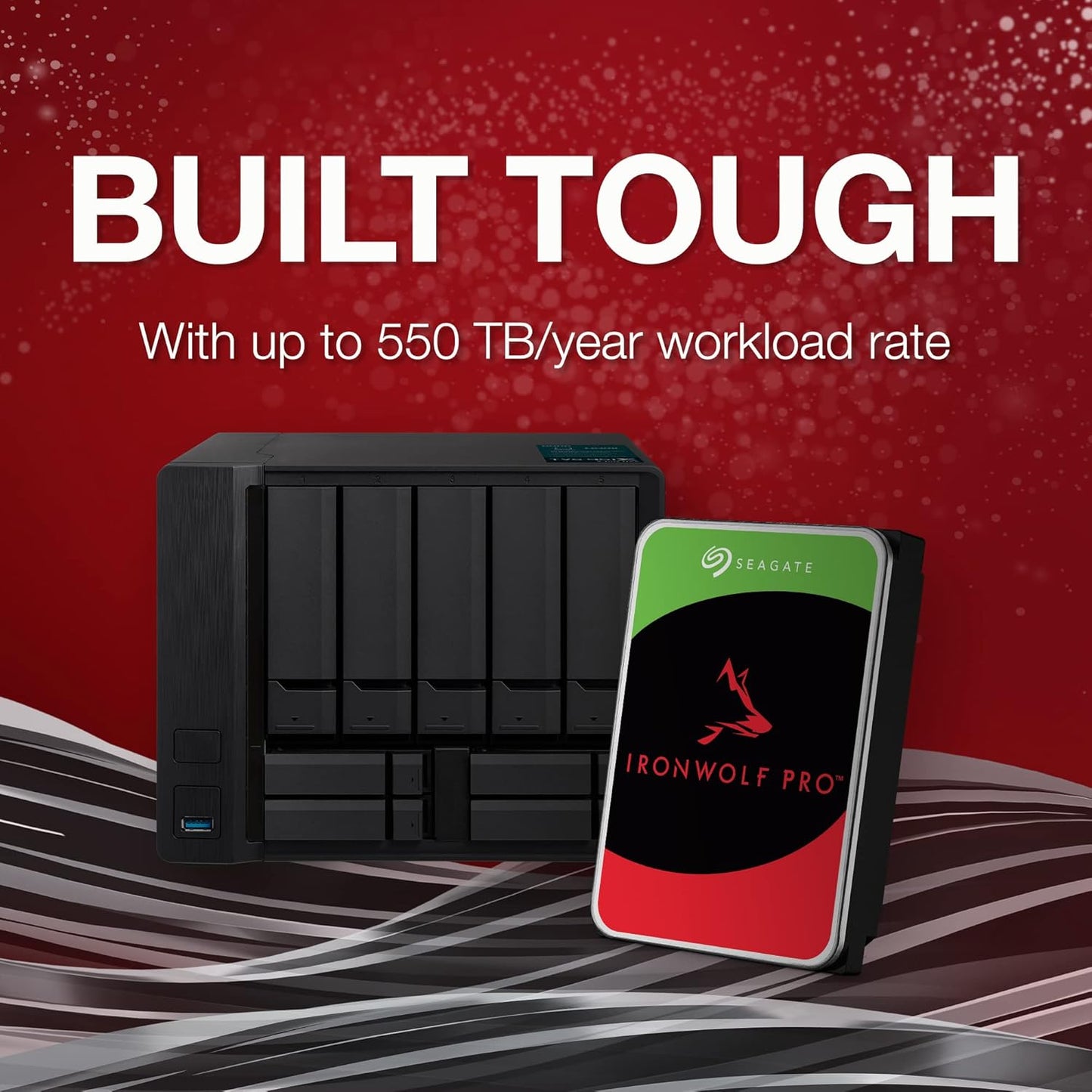 Seagate IronWolf Pro (4TB up to 24TB) Enterprise NAS Internal HDD –CMR 3.5 Inch, SATA 6 Gb/s, 7,200 RPM, 256MB or 512MB Cache for RAID Network Attached Storage