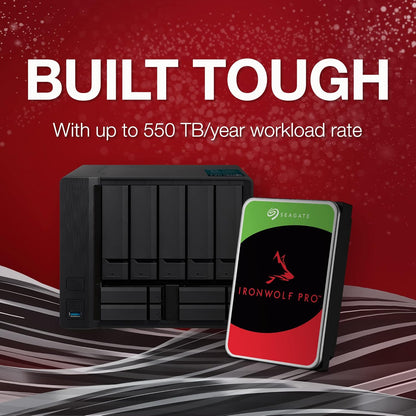 Seagate IronWolf Pro (4TB up to 24TB) Enterprise NAS Internal HDD –CMR 3.5 Inch, SATA 6 Gb/s, 7,200 RPM, 256MB or 512MB Cache for RAID Network Attached Storage