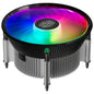Cooler Master i70C LGA1700 ARGB Intel Low-Profile CPU Air Cooler, Anodized Black Aluminum Fins, Copper Insert Base, 95W TDP CPU Support, 120mm ARGB 3-Pin Fan for Intel LGA1700 For Desktop