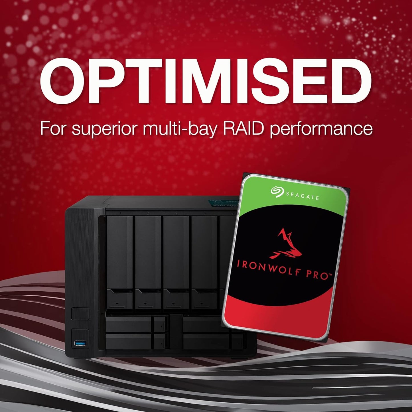 Seagate IronWolf Pro (4TB up to 24TB) Enterprise NAS Internal HDD –CMR 3.5 Inch, SATA 6 Gb/s, 7,200 RPM, 256MB or 512MB Cache for RAID Network Attached Storage