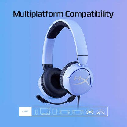 HyperX - Cloud Mini Wired Headset for PC, PS5, PS4, Xbox Series X|S, Xbox One, Nintendo Switch, Chromebook, and Mobile - Lavender or Black Option