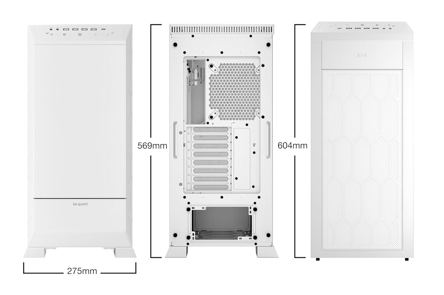 be quiet! Dark Base Pro 901 | ATX Mid Tower Case | White | BGW51