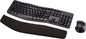 Ergonomic Wireless Keyboard and Mouse Combo for Comfortable PC and Laptop Use, 2.4 GHz USB, Black