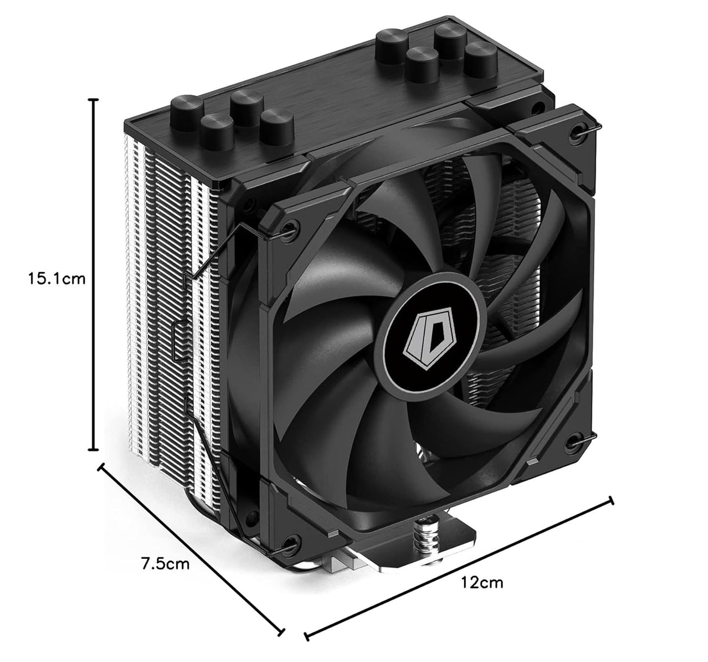 ID-COOLING SE-224-XT CPU Cooler 4 Heatpipes CPU Air Cooler 120mm PWM Fan CPU Fan for Intel LGA1700/115X/1200; AMD AM4/AM5