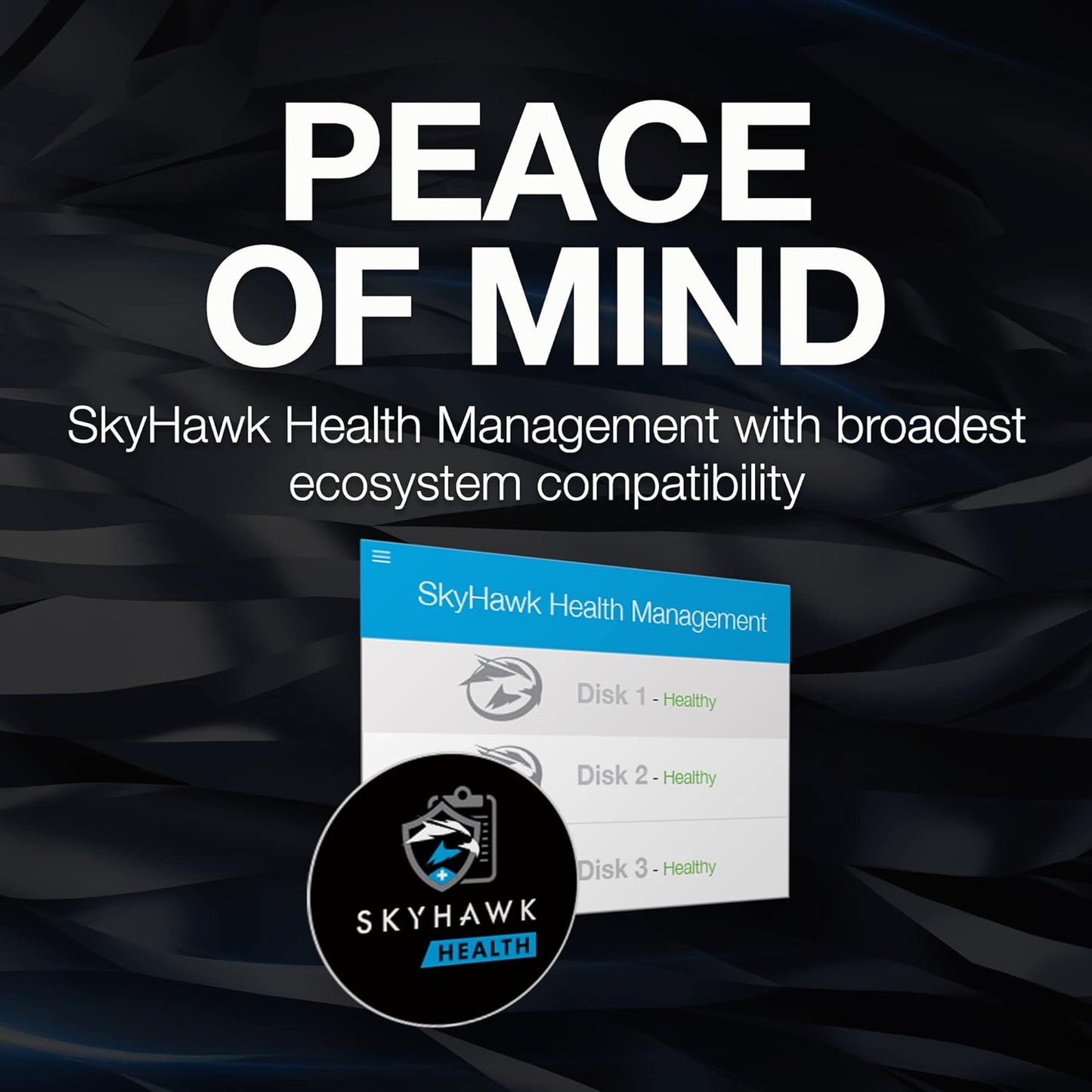 Seagate Skyhawk AI 20TB Video Internal Hard Drive HDD – 3.5 Inch SATA 6Gb/s 256MB Cache for DVR NVR Security Camera System with in-House Rescue Services [SURVEILLANCE AI] (ST20000VEZ02/002)