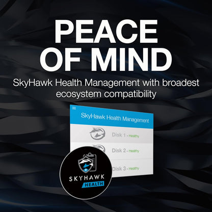 Seagate Skyhawk AI 20TB Video Internal Hard Drive HDD – 3.5 Inch SATA 6Gb/s 256MB Cache for DVR NVR Security Camera System with in-House Rescue Services [SURVEILLANCE AI] (ST20000VEZ02/002)