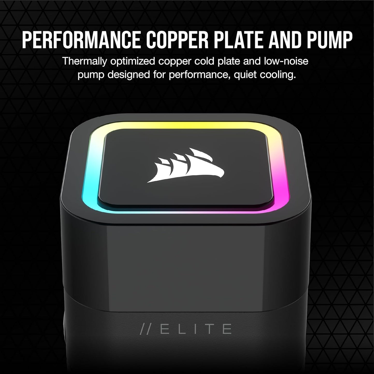 Corsair H60x RGB Elite Liquid CPU Cooler - 16 Dynamic RGBLEDs - SP120 Elite Series PWM Fan with AirGuide Technology - Intel® LGA 1700, 1200, 115X, 2066, AMD® AM5/AM4 Sockets - Black