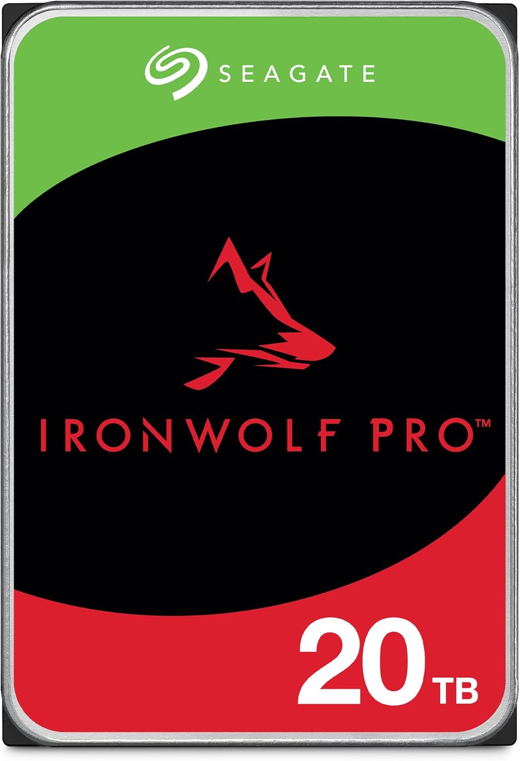 Seagate IronWolf Pro (4TB up to 24TB) Enterprise NAS Internal HDD –CMR 3.5 Inch, SATA 6 Gb/s, 7,200 RPM, 256MB or 512MB Cache for RAID Network Attached Storage