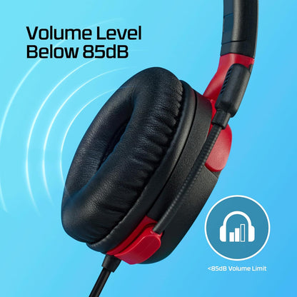 HyperX - Cloud Mini Wired Headset for PC, PS5, PS4, Xbox Series X|S, Xbox One, Nintendo Switch, Chromebook, and Mobile - Lavender or Black Option