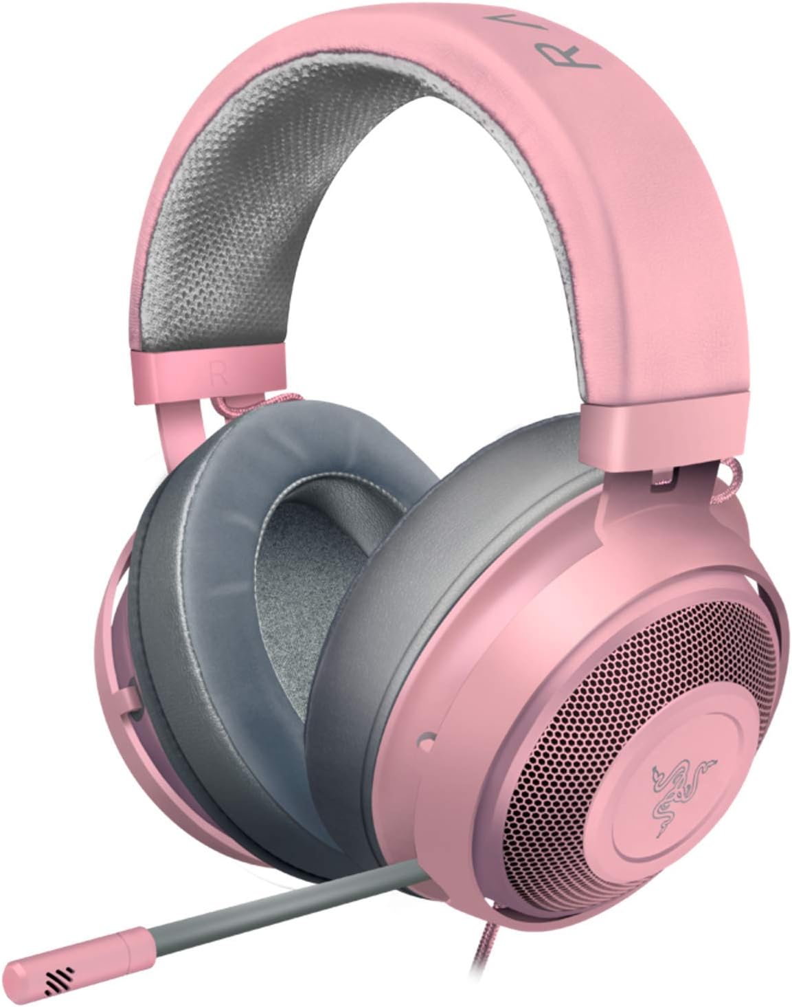 Razer Kraken Gaming Headset: Lightweight Aluminum Frame - Retractable Noise Isolating Microphone - for PC, PS4, PS5, Switch, Xbox One, Xbox Series X & S, Mobile - 3.5 mm Headphone Jack - Multiple Color Options