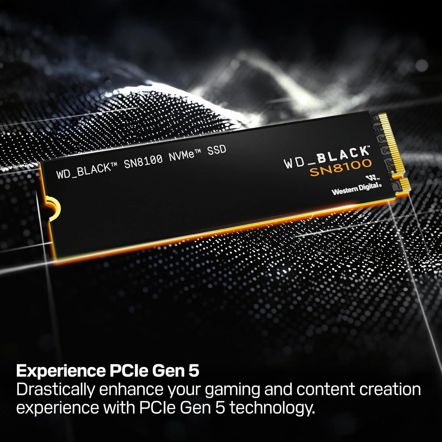 WD_BLACK (1TB/2TB/4TB) SN8100 NVMe SSD Internal Solid State Drive - Gen 5 PCIe 5.0x4, M.2 2280, Seq. Read Speeds Up to 14,900 MB/s, Best for AI Applications, Gaming, and Video Editing