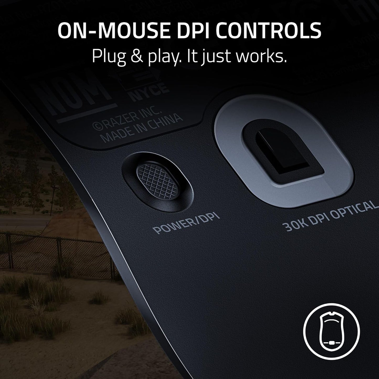 PUBG: Battleground Edition - Razer Viper V2 Pro HyperSpeed Wireless Gaming Mouse: 59g Ultra Lightweight - Optical Switches Gen-3-30K DPI Optical Sensor - 90 Hour Battery - USB Type C Cable Included