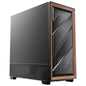 Antec Flux SE, Sound-Dampening Side Panels, 5 x PWM Fans Included, Front Panel with Walnut Wood, Type-C, 420mm Radiator& Back Connect Motherboard Support, Silent Case, Mid E-ATX Tower PC Case